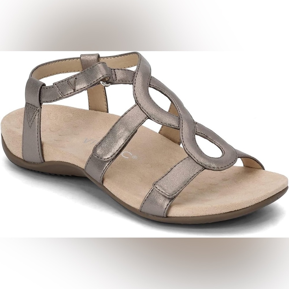 Women’s VIONIC Jodie pewter silver sandals- Size 6